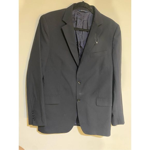 Brooks Brothers Traditional Fit Stretch Wool Two-Button 1818 Navy Blazer, Sz 42 - Picture 2 of 13